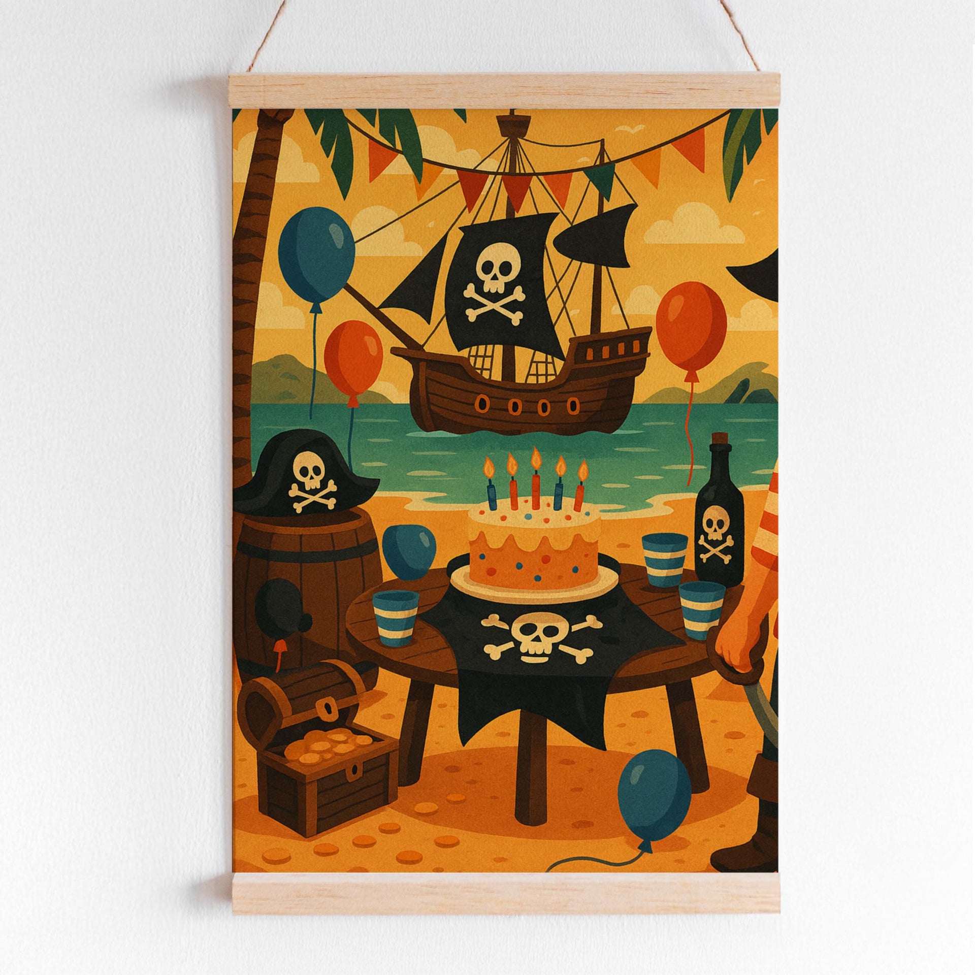Affiche Anniversaire l'Île aux Pirates