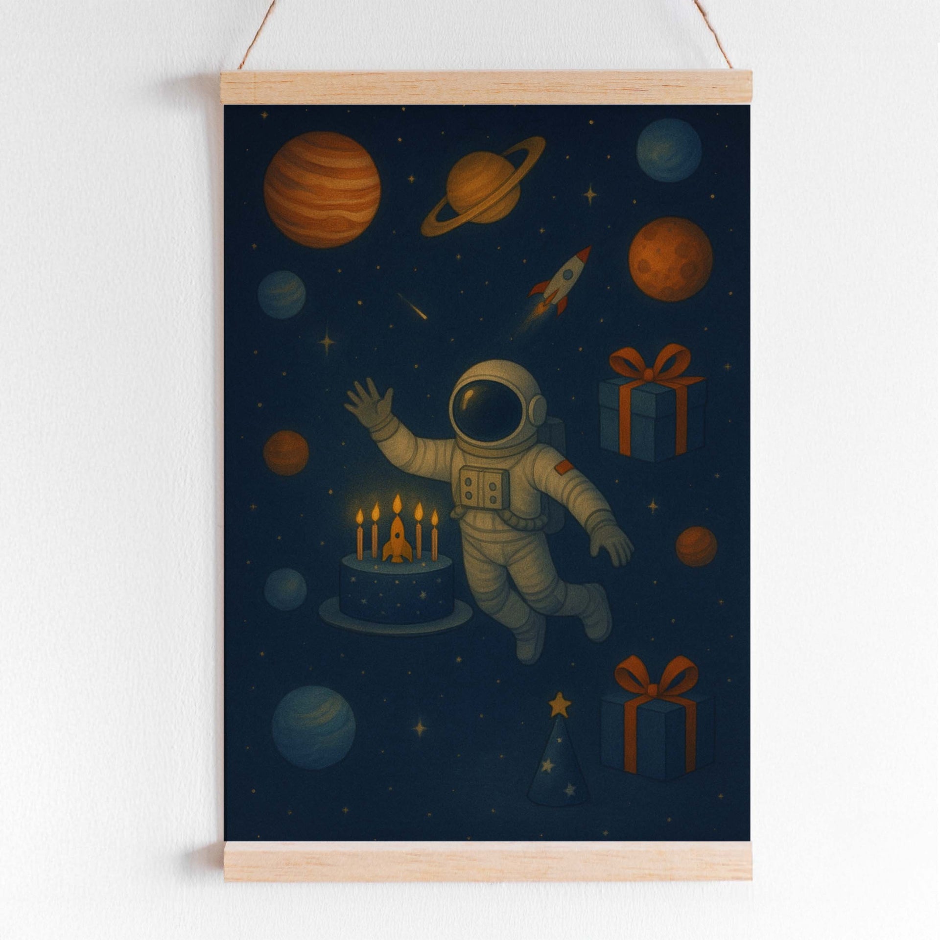 Affiche Anniversaire Cosmonaute