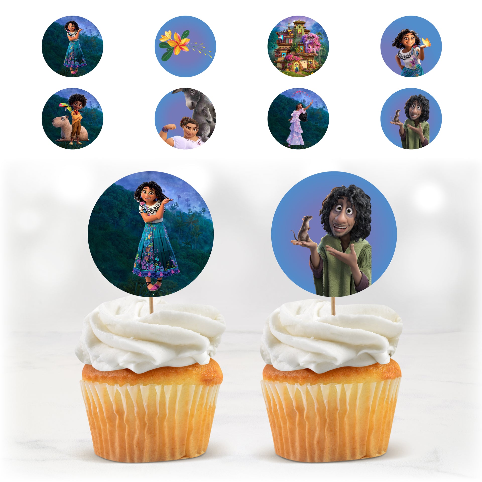 Cupcake Toppers - Les Merveilles de la Maison Enchantée