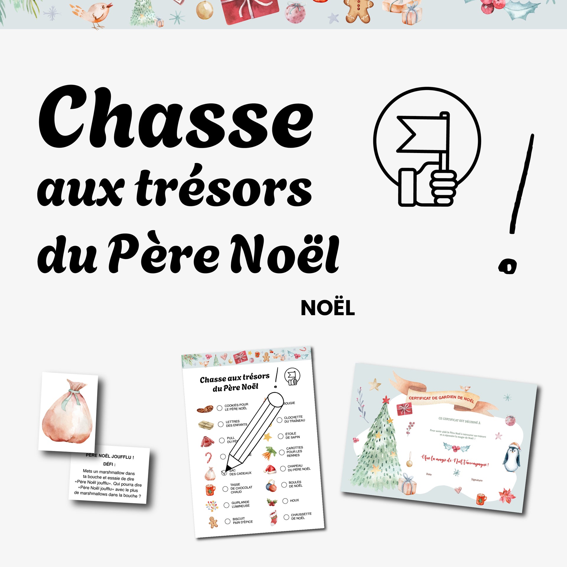 Jeu Chasse aux Trésors du Père Noël