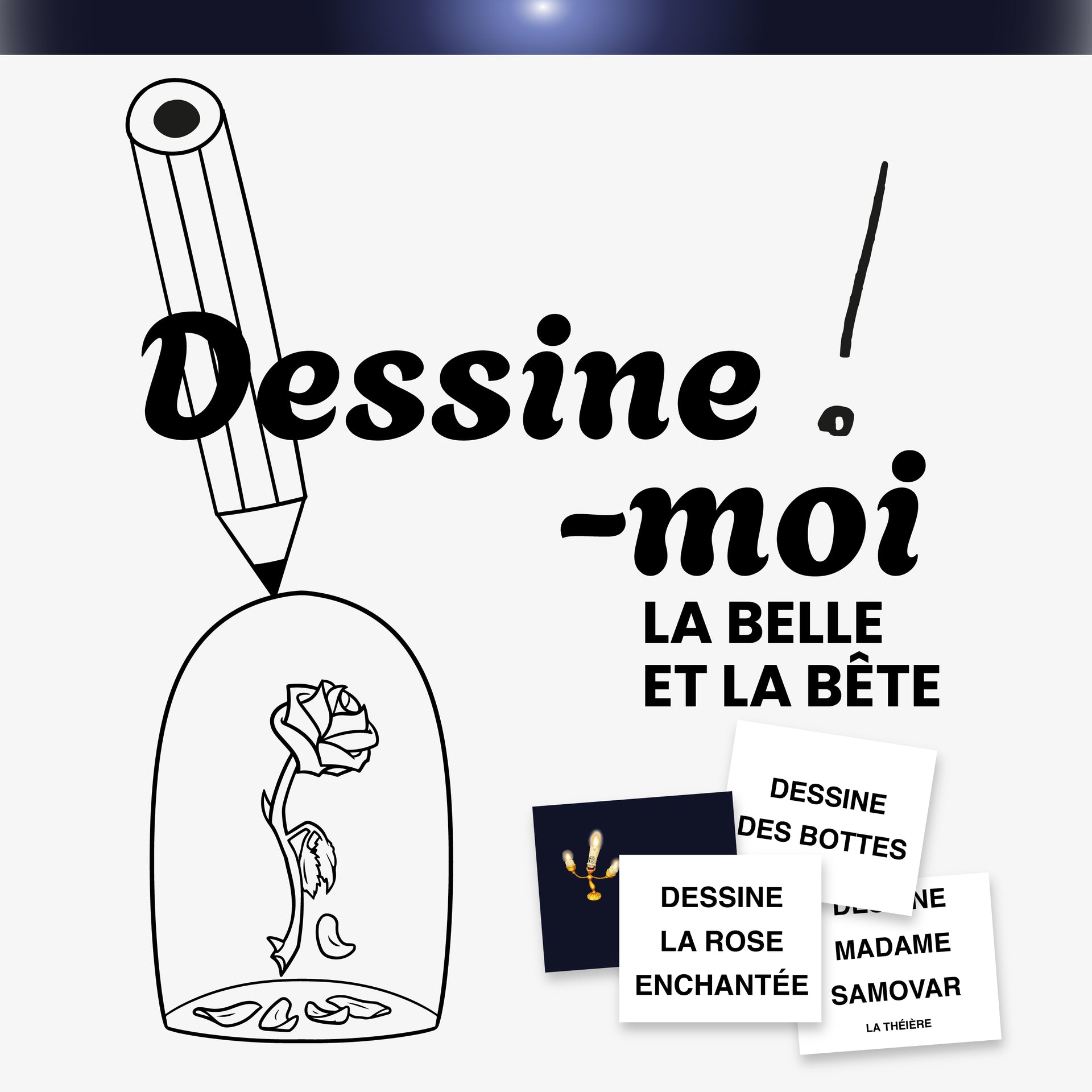 Jeu Dessine-moi - La Belle et la Bête