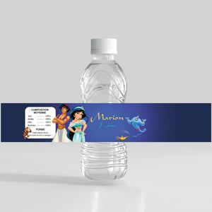 Etiquette bouteille personnalisable - Aladdin