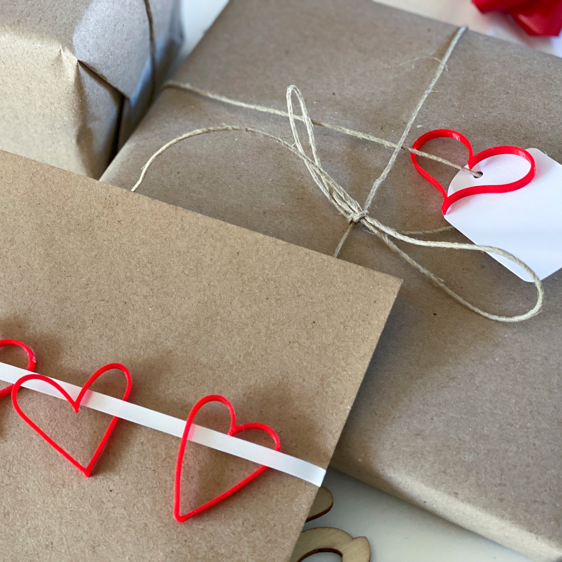 Ornements Cadeaux - Saint-Valentin (lot de 6)