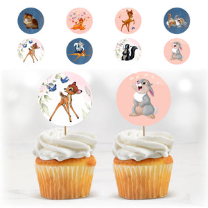 Cupcake Toppers - Bambi & Panpan
