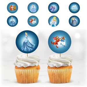 Cupcake Toppers - Cendrillon