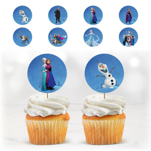 Cupcake Toppers - La Reine des neiges