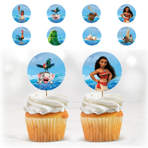 Cupcake Toppers - Vaiana