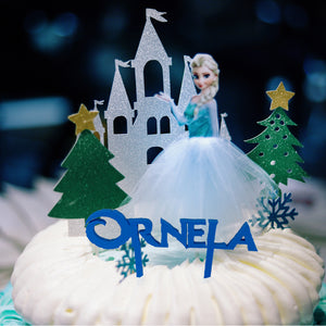 Cake topper personnalisable - La Reine des neiges