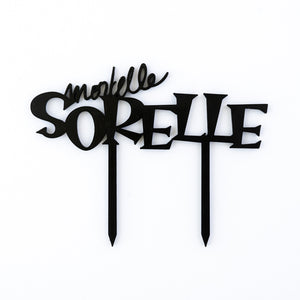 Cake topper personnalisable - Mortelle Adèle